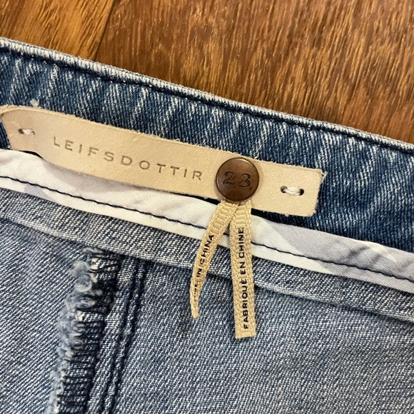 Anthropologie Leifsdottir High Waisted Wide Leg  Stretch Jean - Picture 4 of 7